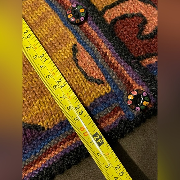 Peruvian Perfection Pure 100% Alpaca Wool Made In Peru Womens M Cardigan Sweater - Picture 9 of 15